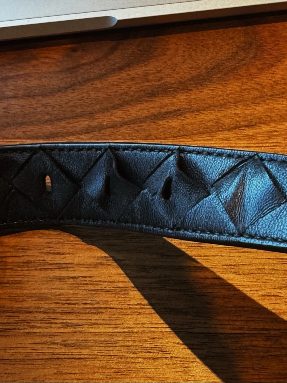 BOTTEGA VENETA Intrecciato leather belt